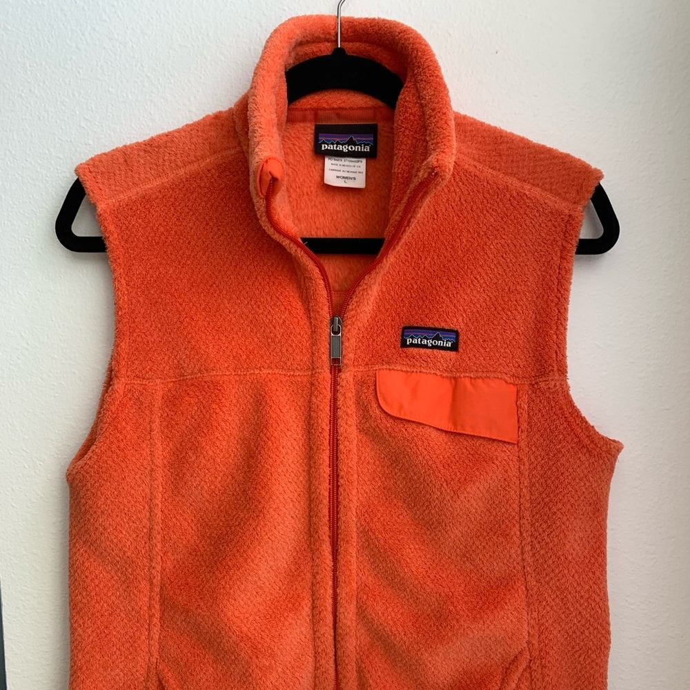 Patagonia full zip Re-Tool vest in orange
